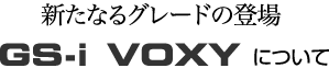 新たなるグレードの登場　GS-i VOXY について