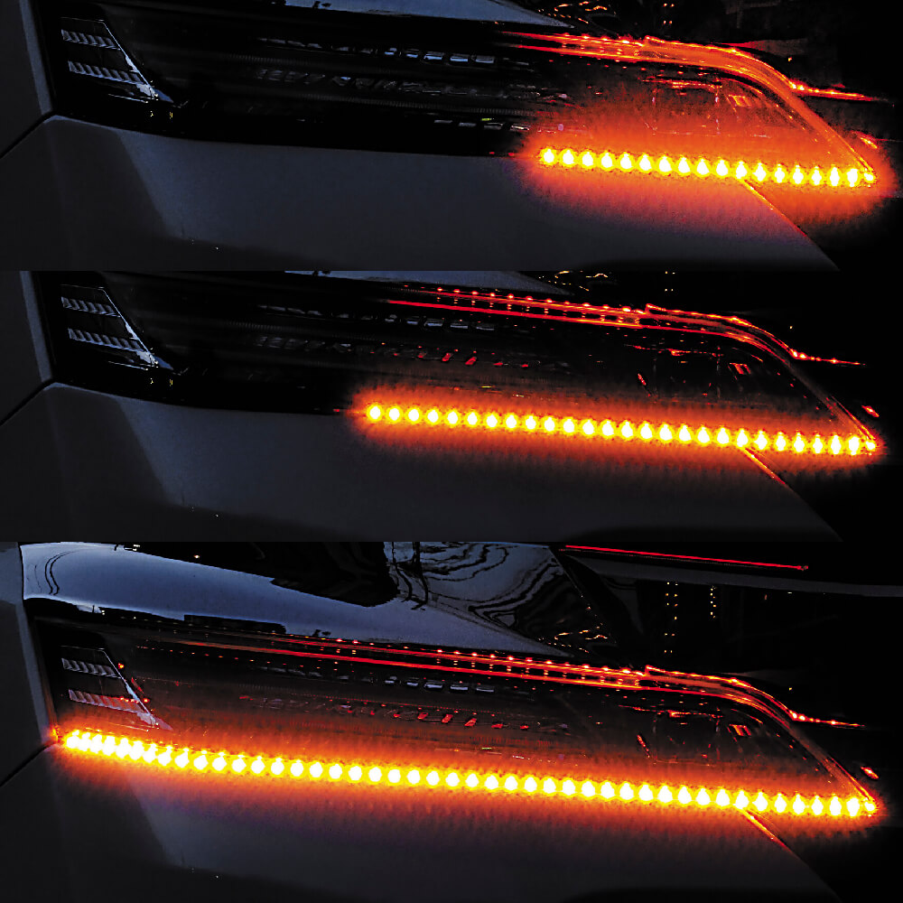 G Factory Webshop 日本で唯一のg Corporation直営店 シーケンシャル 流れるledウインカーテープ 12v 60センチ 45連 G Factory Webshop 日本で唯一のg Corporation直営店 シーケンシャル 流れるledウインカーテープ 12v 60センチ 45連